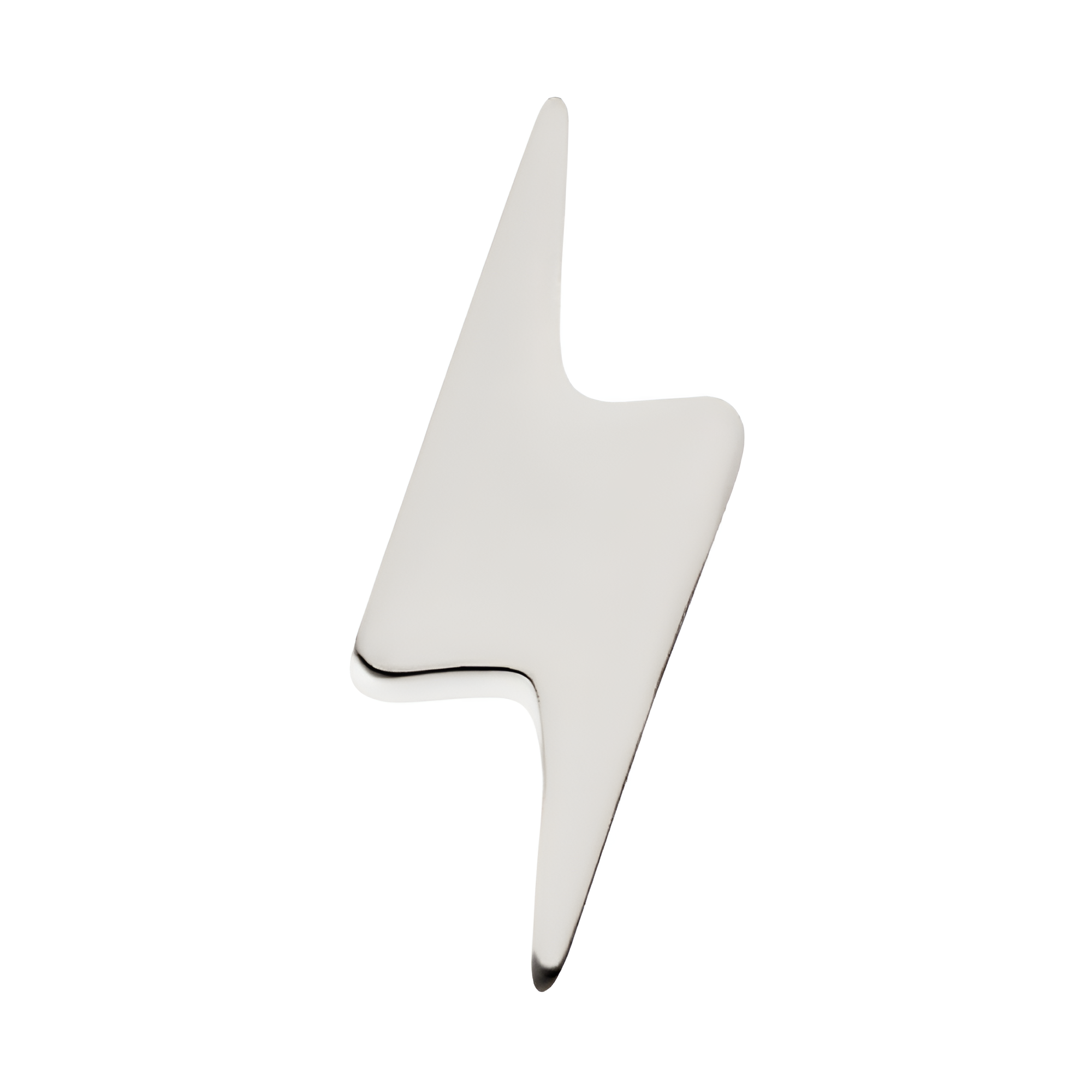 Titanium Threadless Short Lightning Bolt Top