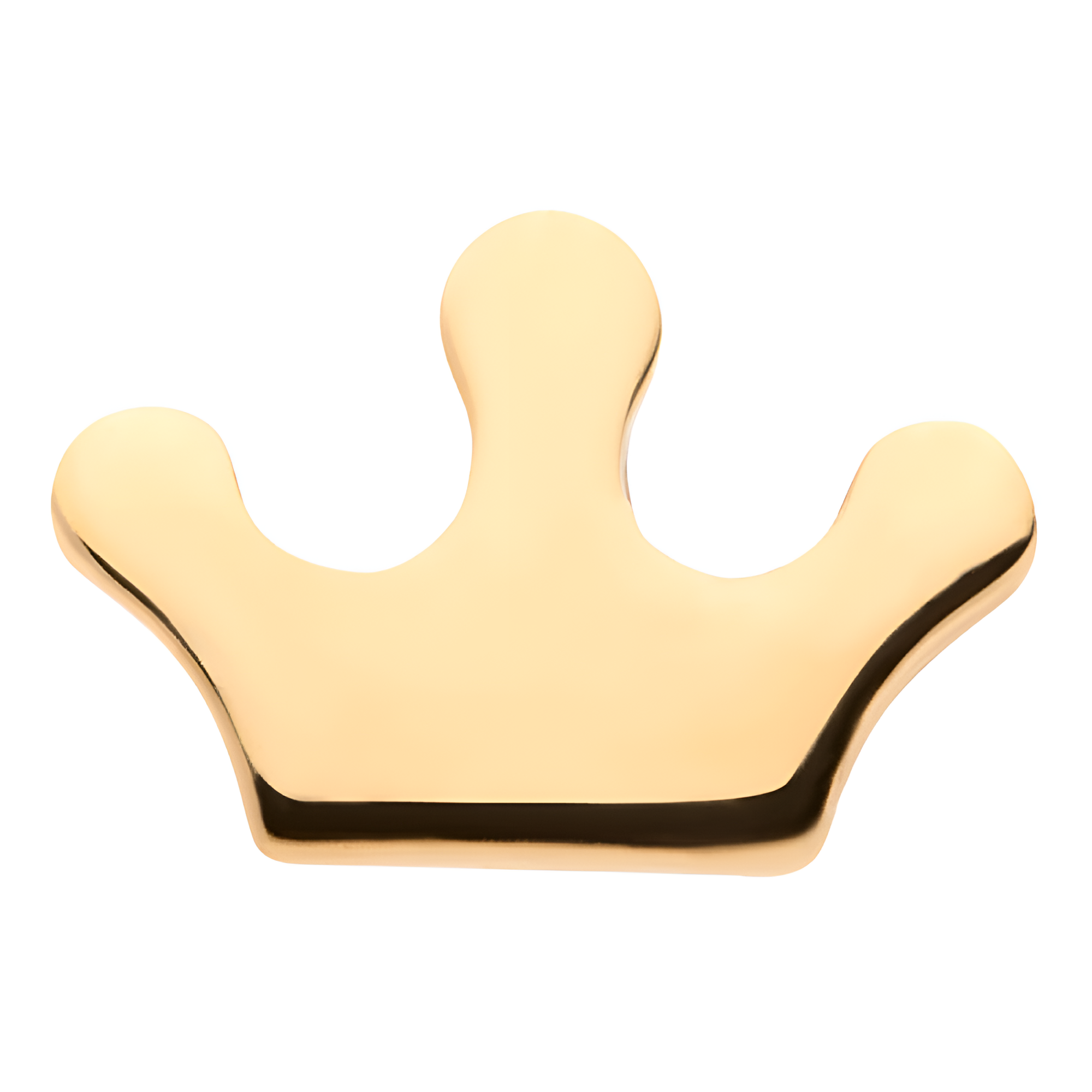 14kt Yellow Gold Threadless Crown Top
