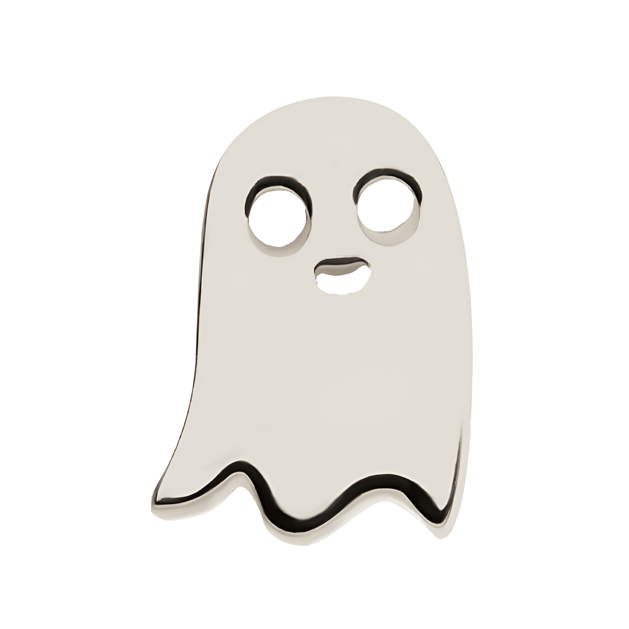 14kt White Gold Threadless Ghost Top