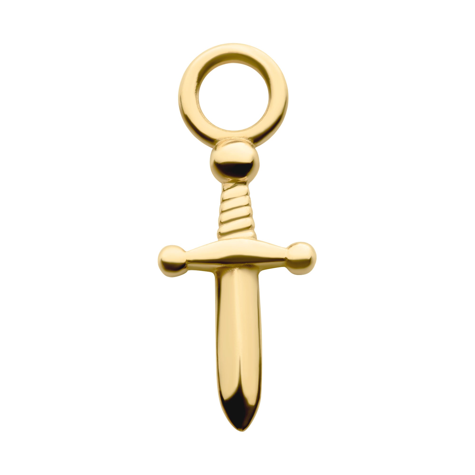 14Kt Yellow Gold Sword Charm