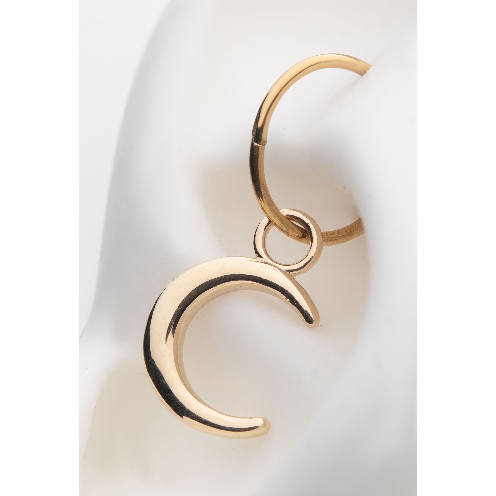 14Kt Yellow Gold Crescent Moon Charm