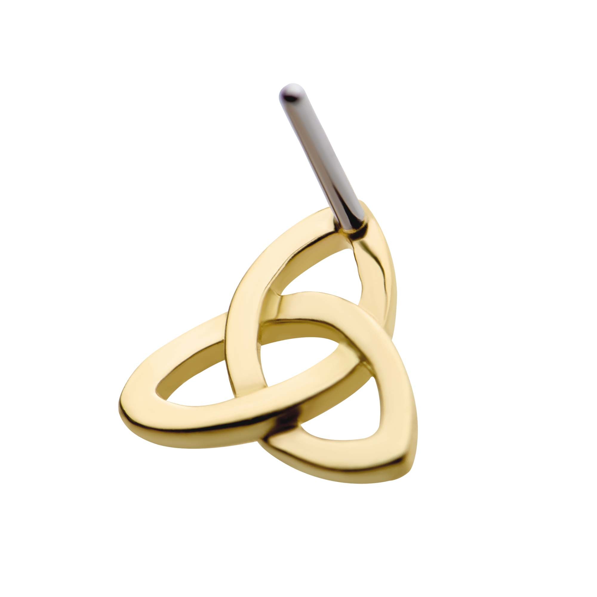 14kt Gold Threadless Celtic Knot Top