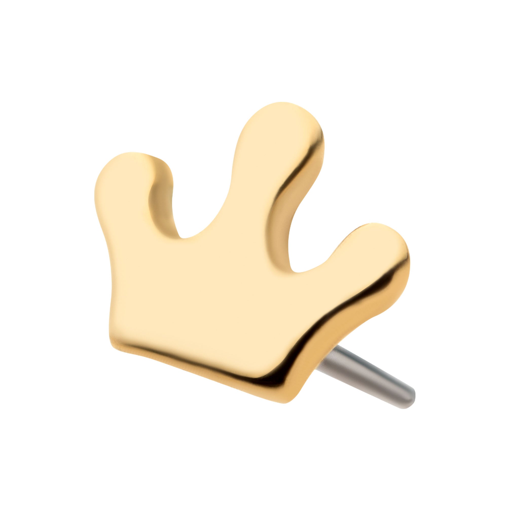 14kt Yellow Gold Threadless Crown Top