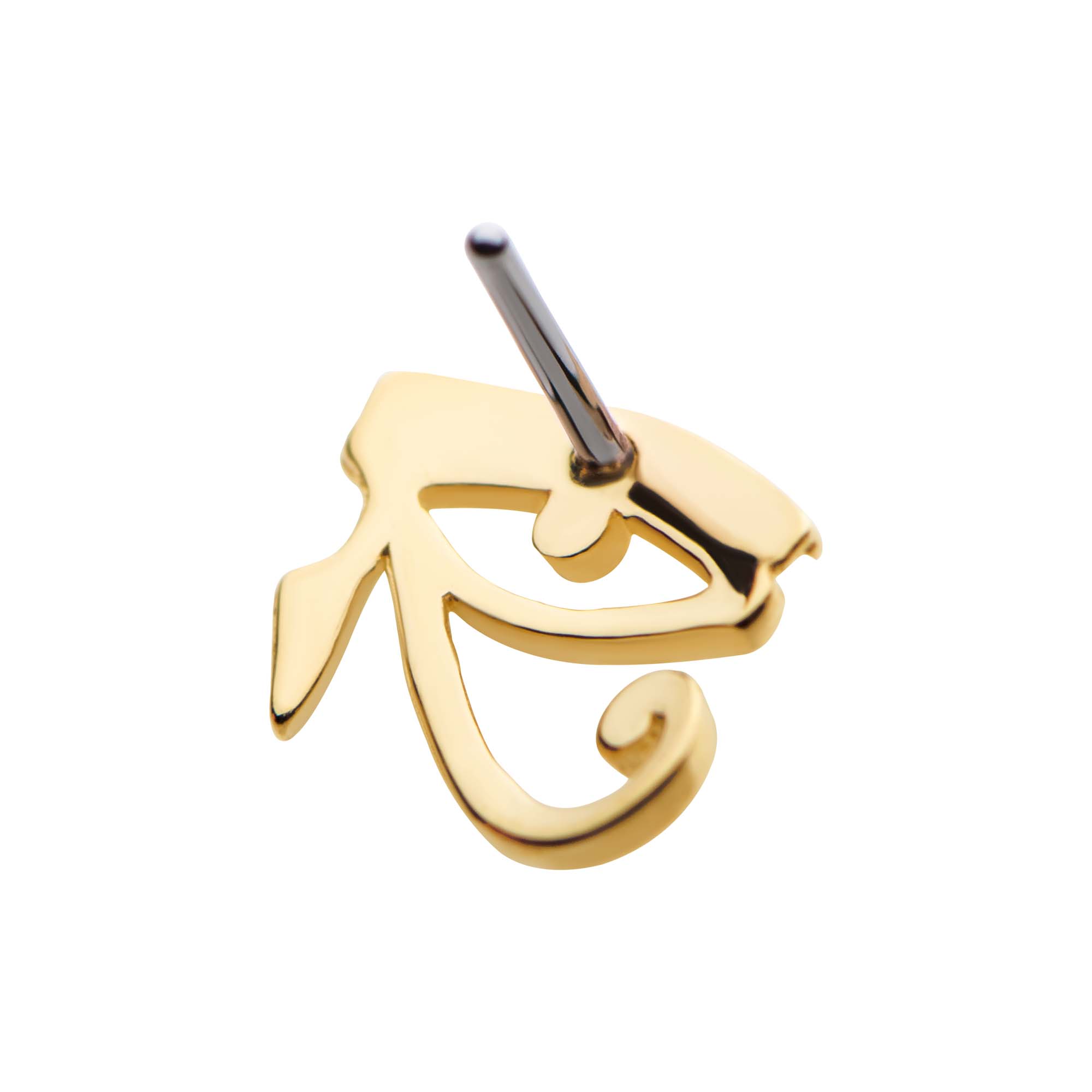 14kt Gold Threadless Eye of Ra Top