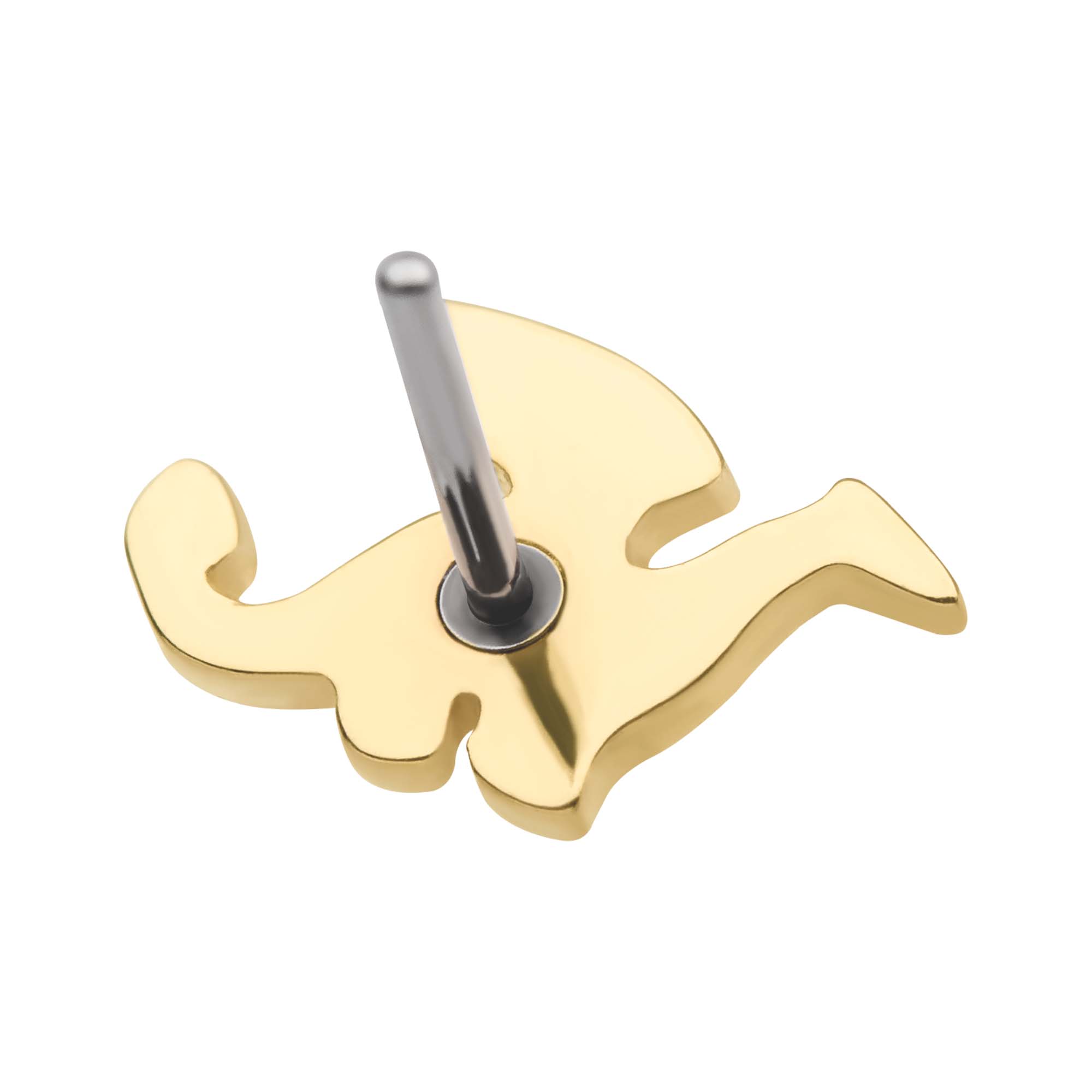 14kt Yellow Gold Threadless Dragon Top