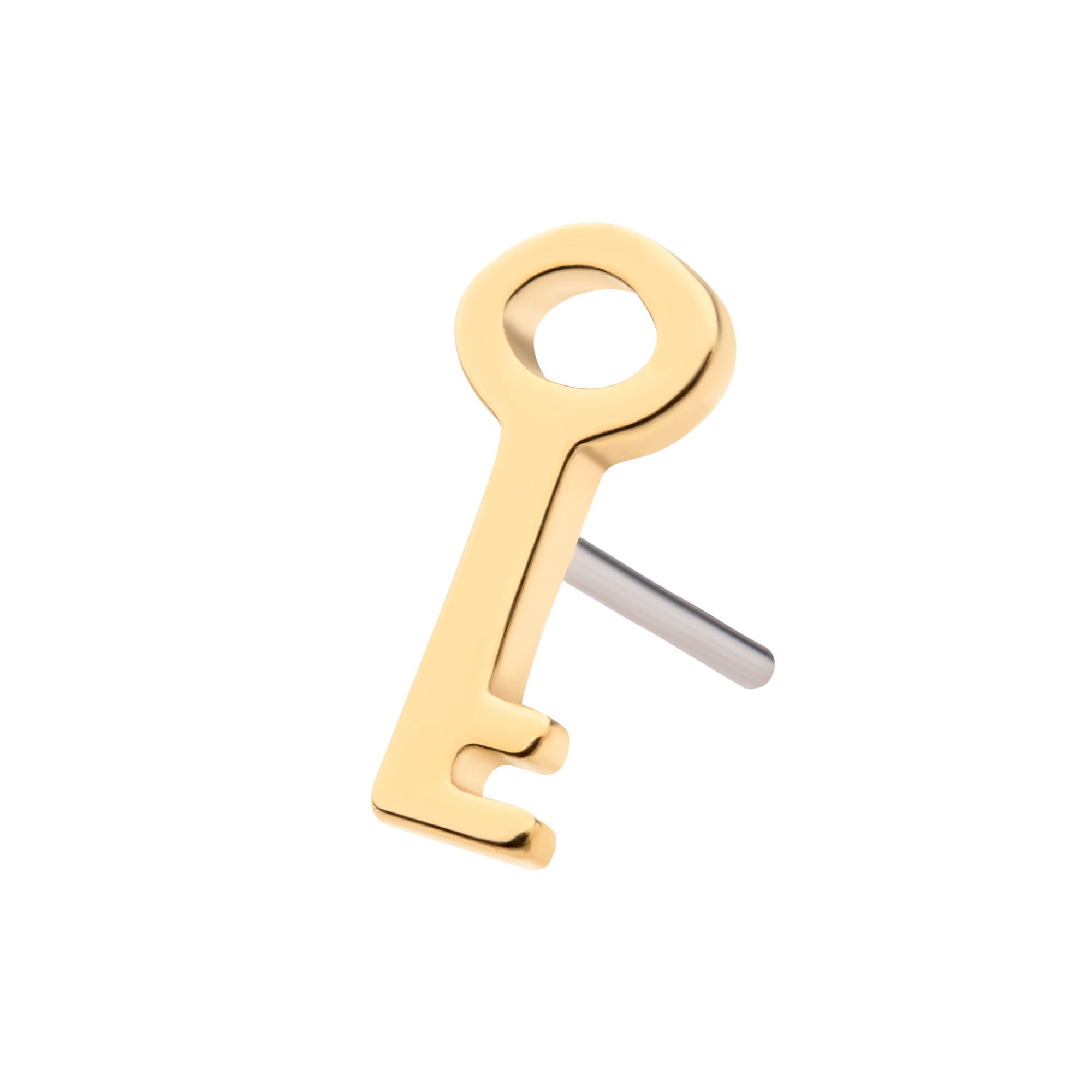 14kt Yellow Gold Threadless Key Top