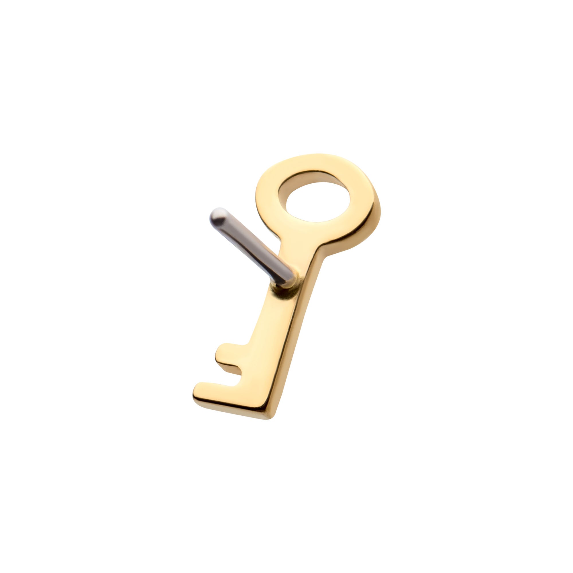 14kt Yellow Gold Threadless Key Top