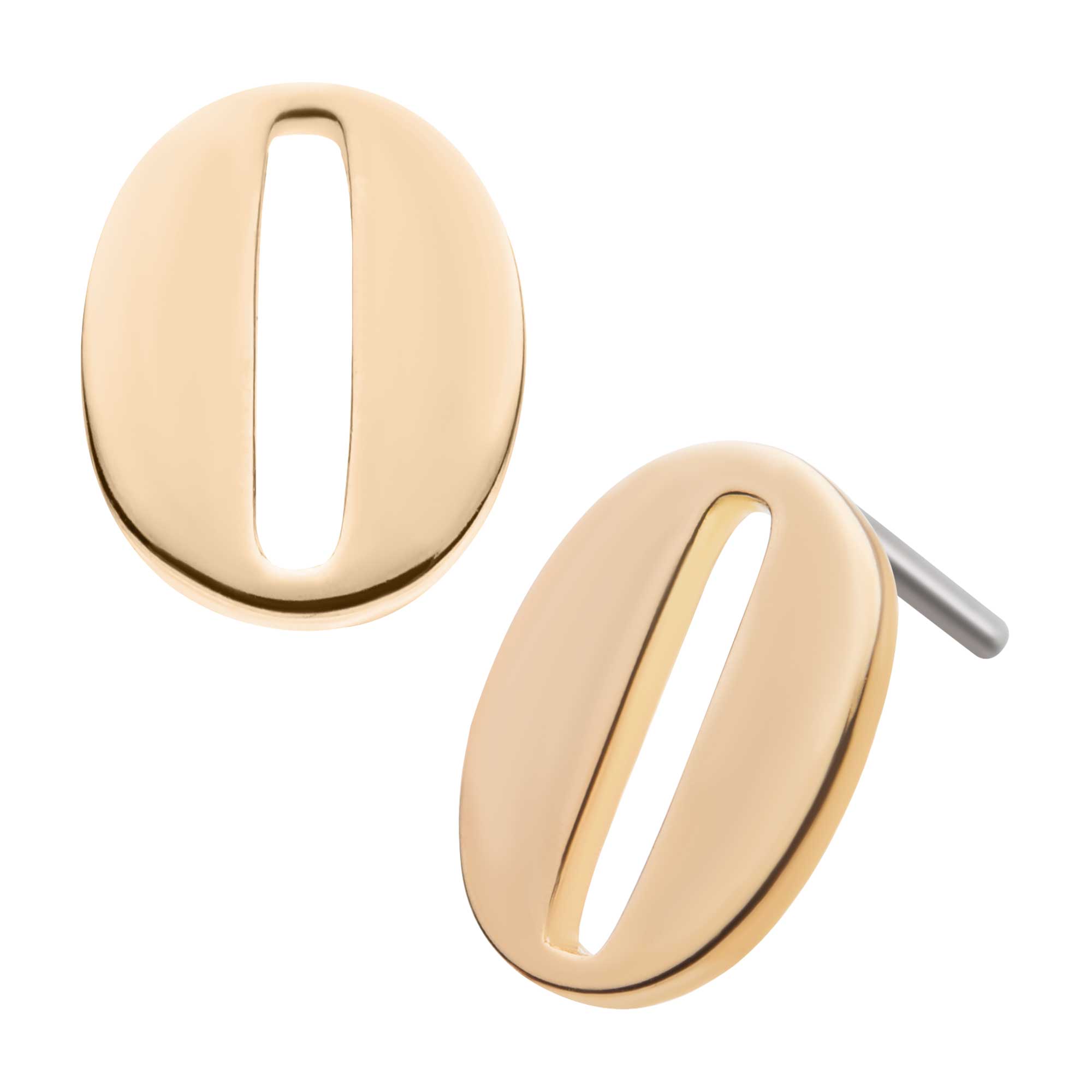 14kt Yellow Gold Threadless Number Tops