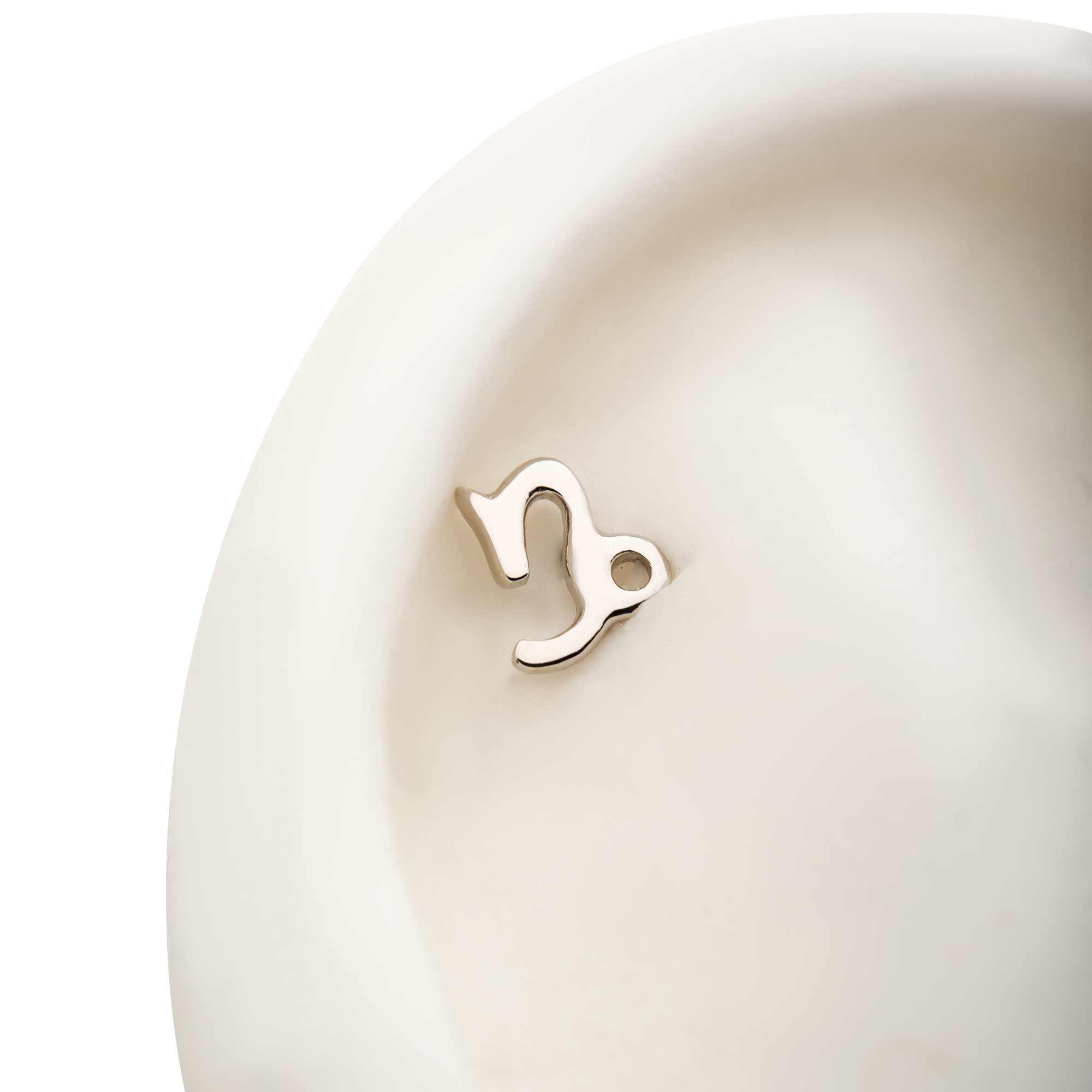 14kt Yellow Gold Threadless Zodiac Sign Tops