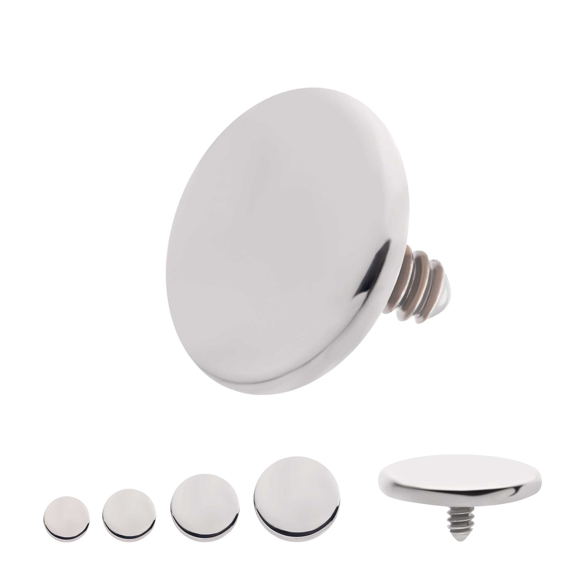 Titanium Internally Threaded Flat Disc Top