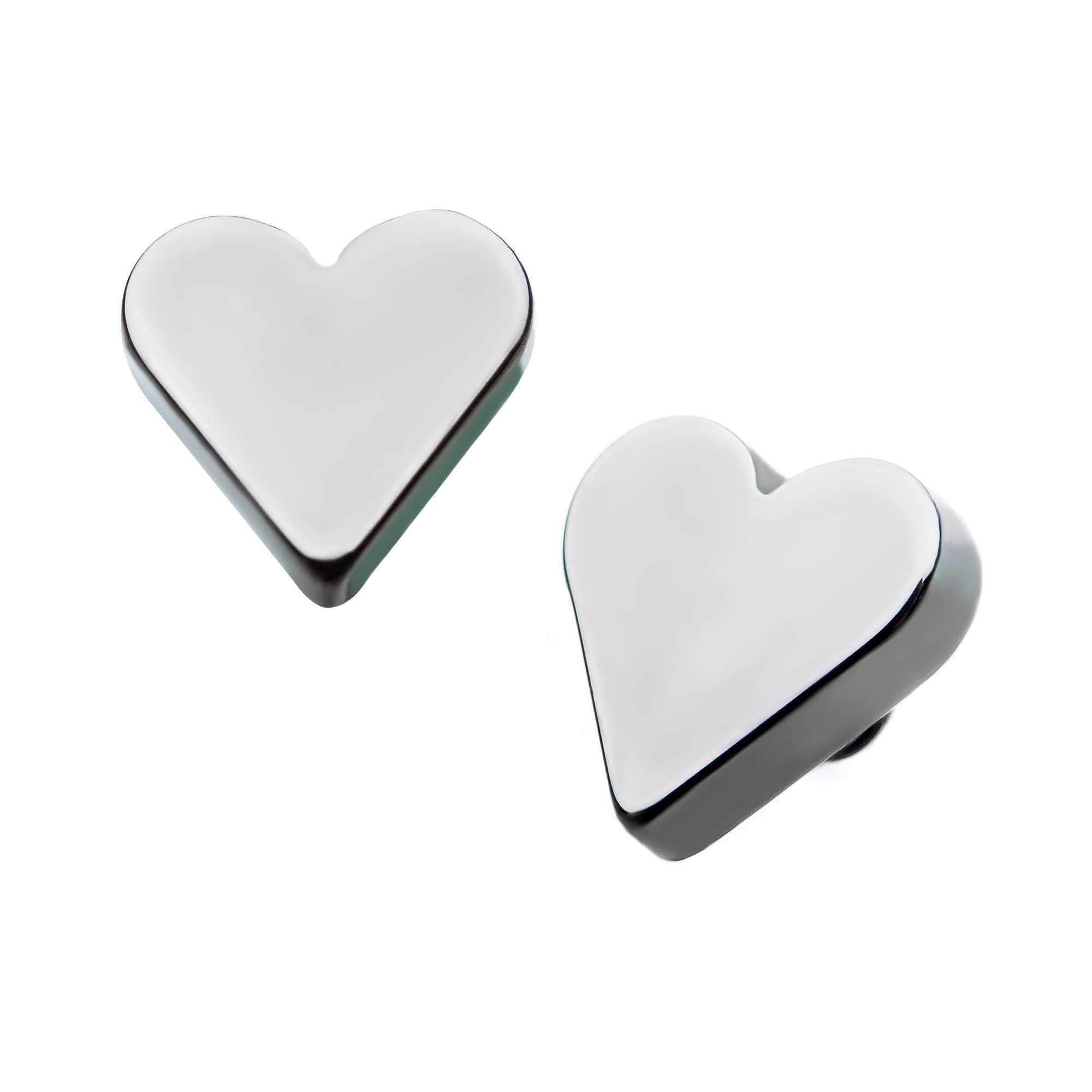 Titanium Internally Threaded Heart Top