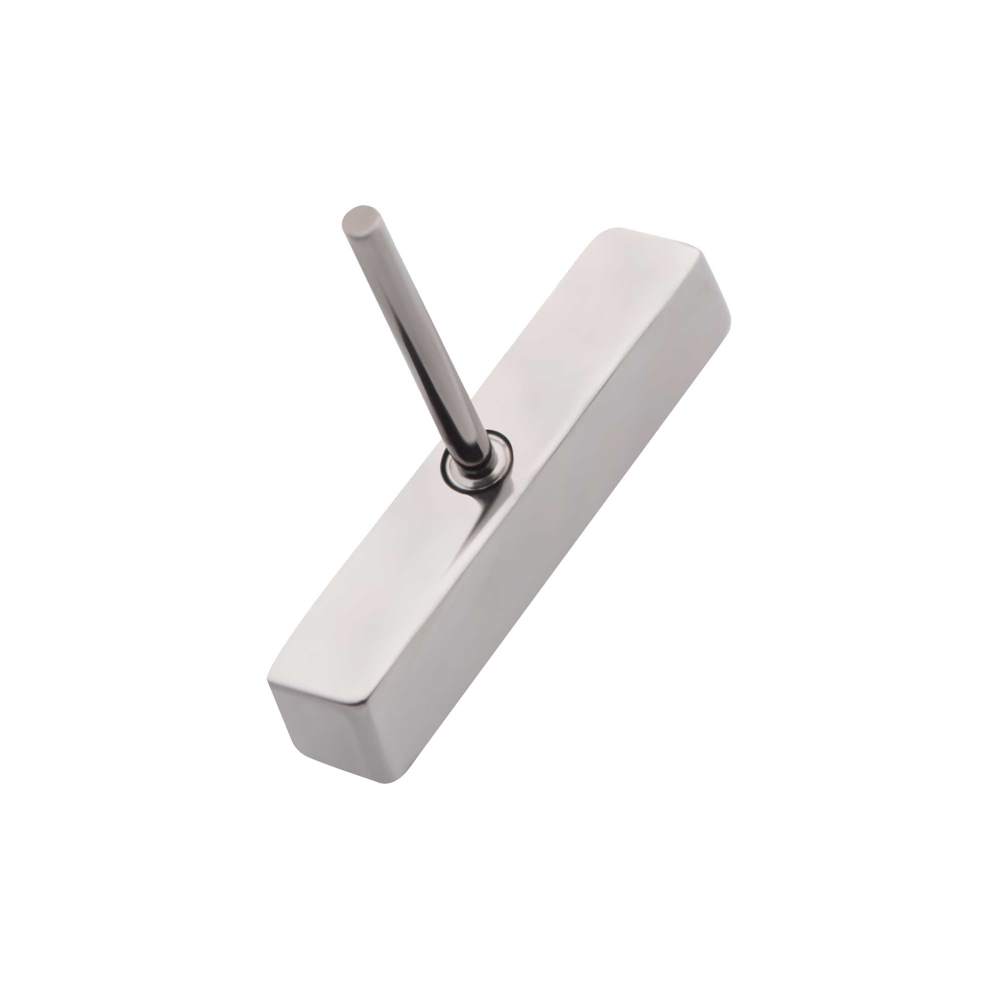 Titanium Threadless Prong CZ/Opal Bar Top