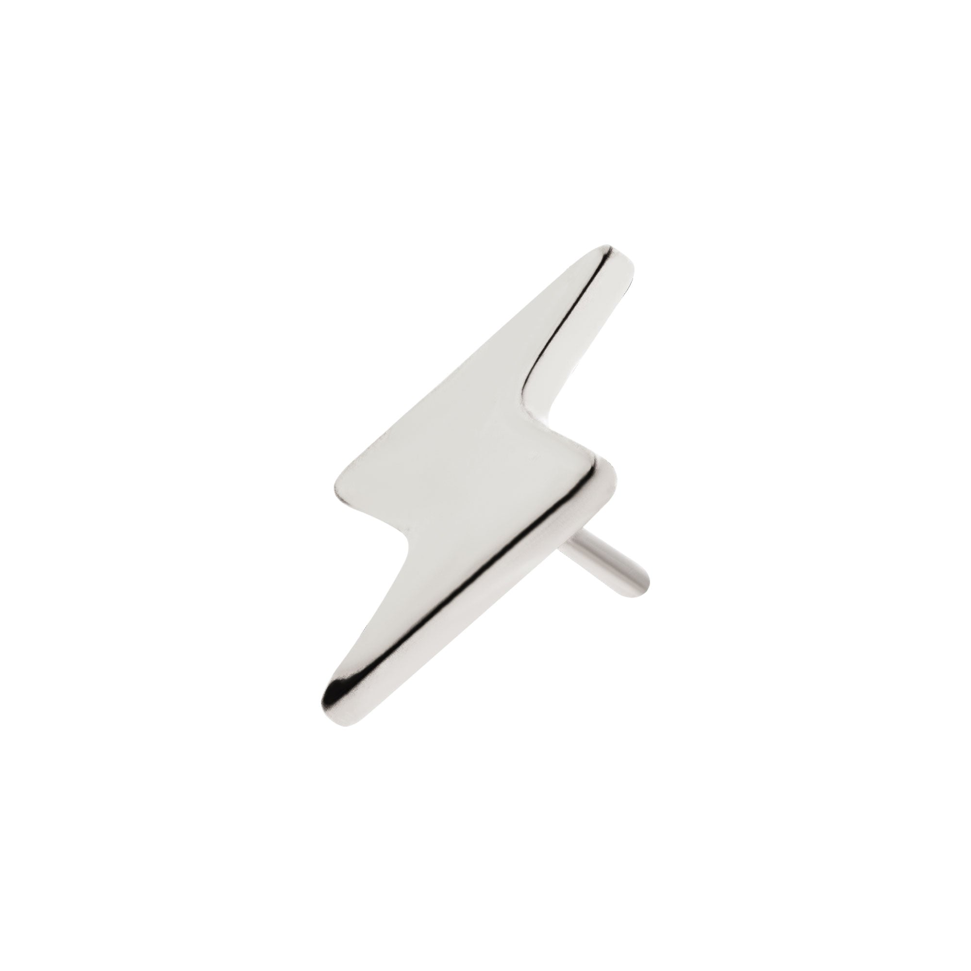 Titanium Threadless Short Lightning Bolt Top