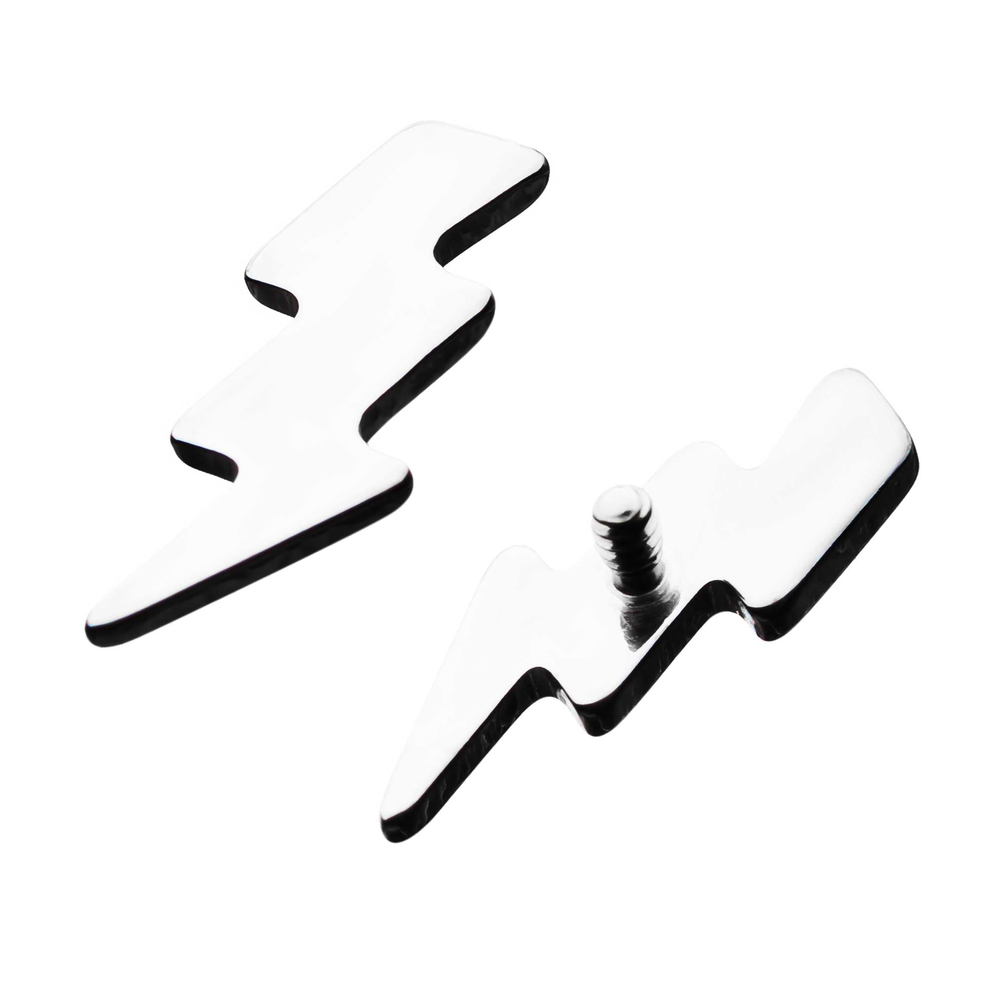 Titanium Internally Threaded Lightning Bolt Tops