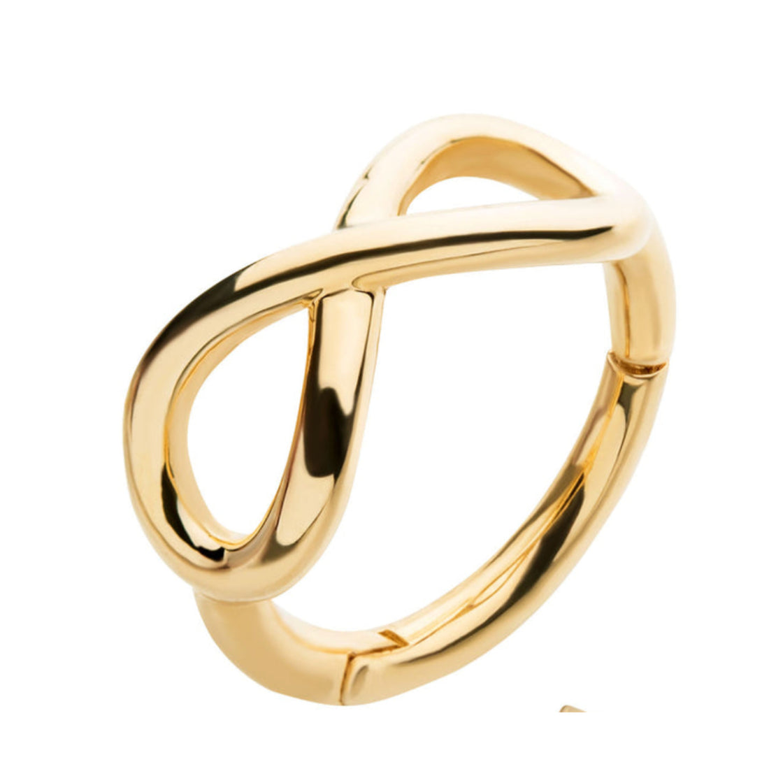 14kt Yellow Gold Infinity Symbol Side Facing Hinged Segment Clicker