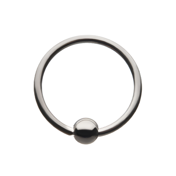 Niobium Captive Bead Ring With Titanium Ball