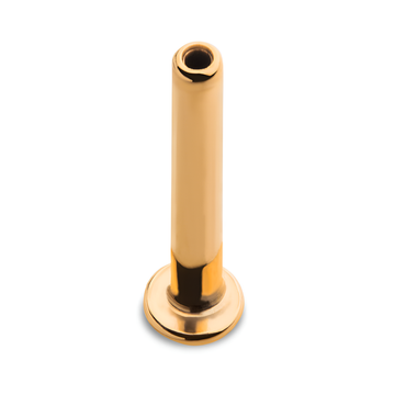 24KT Gold PVD Titanium Threadless Labret with 2.5mm Base