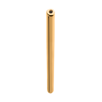 24KT Gold PVD Titanium Threadless Barbell Bar