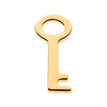 14kt Yellow Gold Threadless Key Top