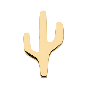 14kt Yellow Gold Threadless Cactus Top