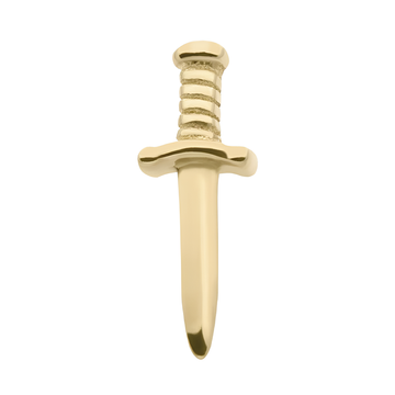 14kt Yellow Gold Threadless Dagger Top