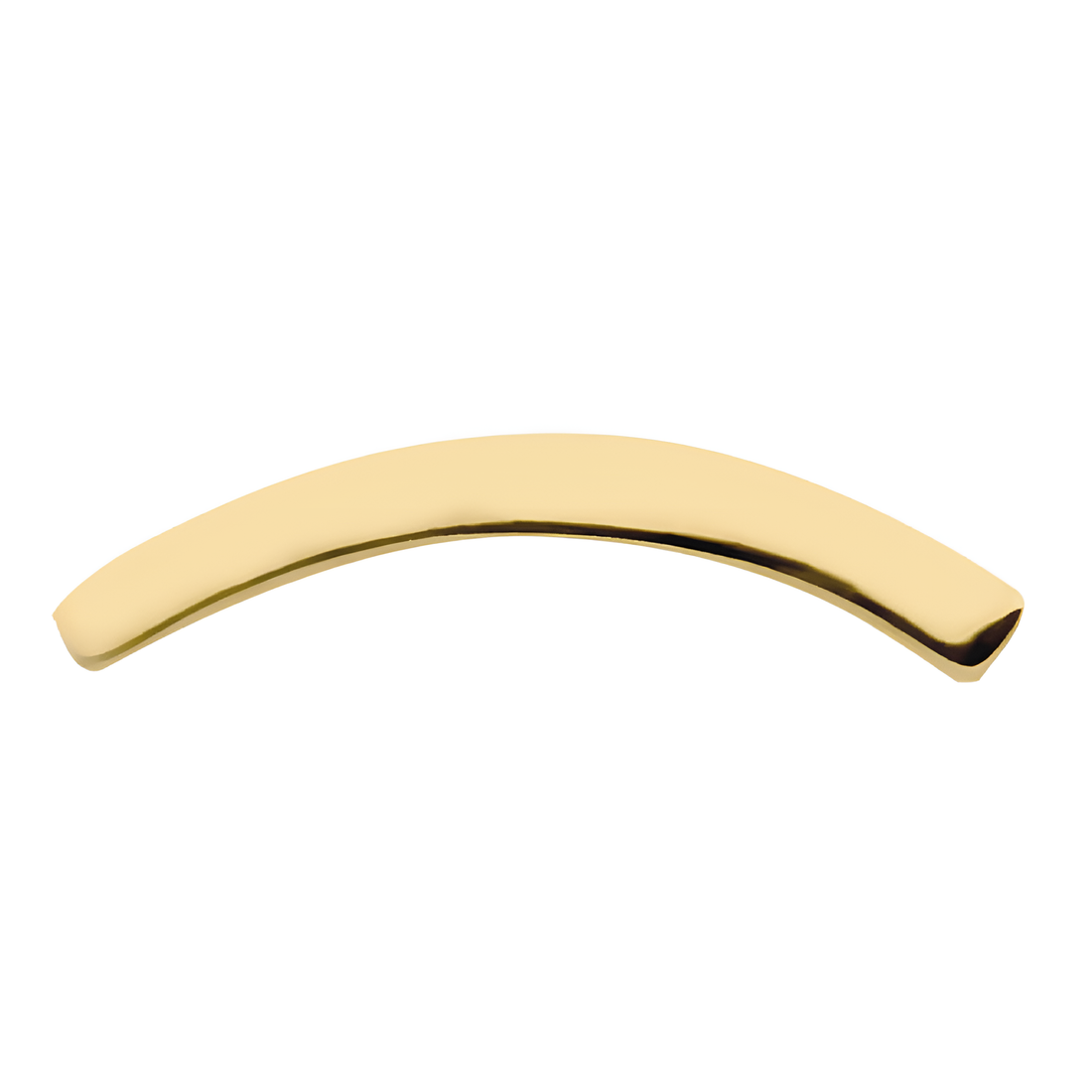 14Kt Yellow Gold Threadless with Curved Bar Top