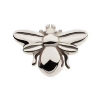 14kt Gold Threadless Bee Top White Gold