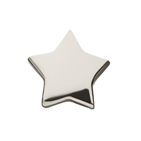 14kt Gold Threadless Star Top White Gold