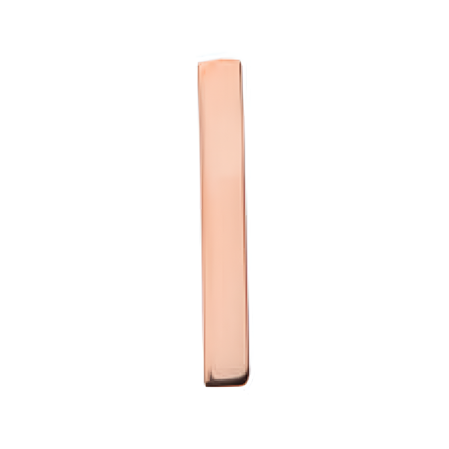 14kt Gold Threadless Bar Rose Gold