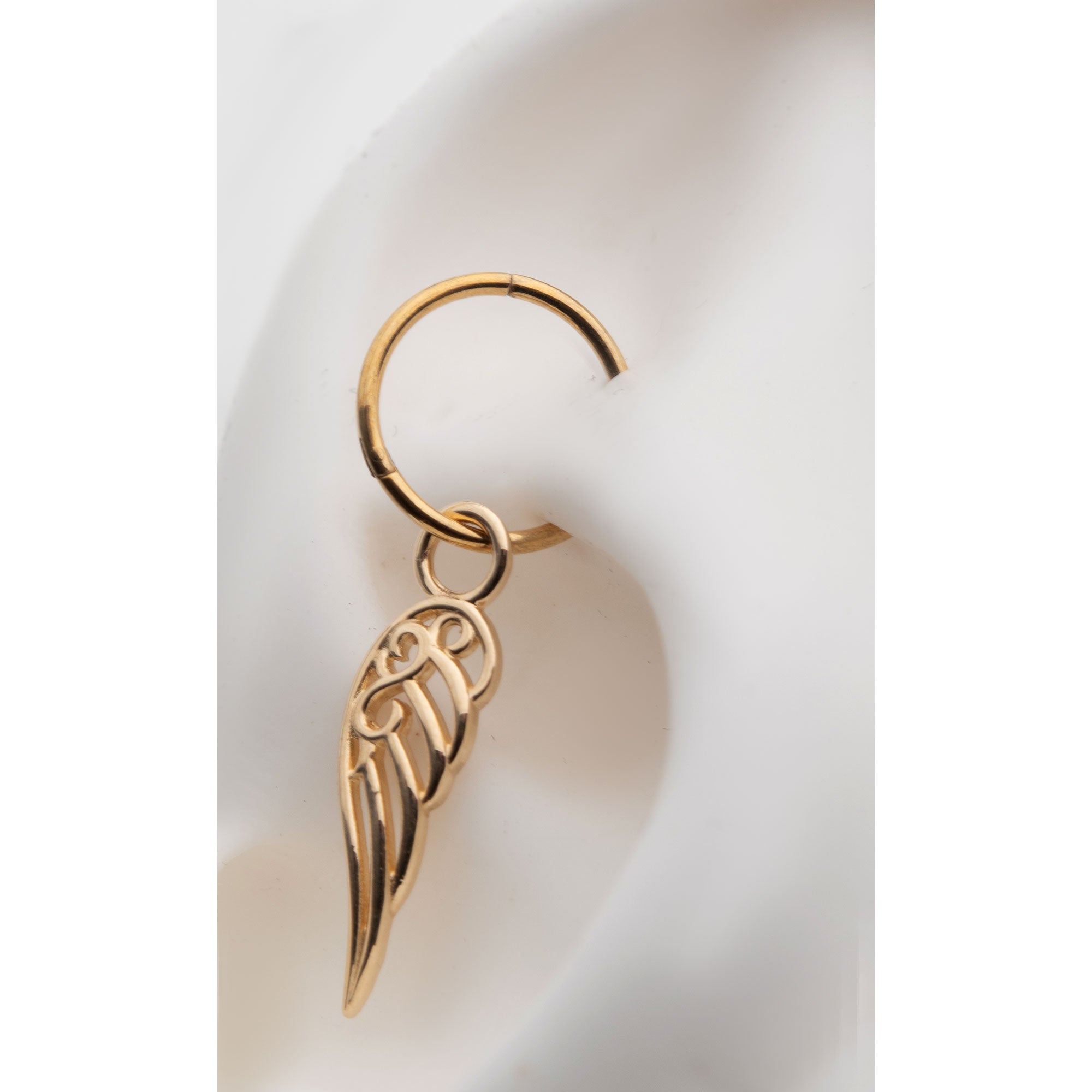 14Kt Yellow Gold Wing Charm