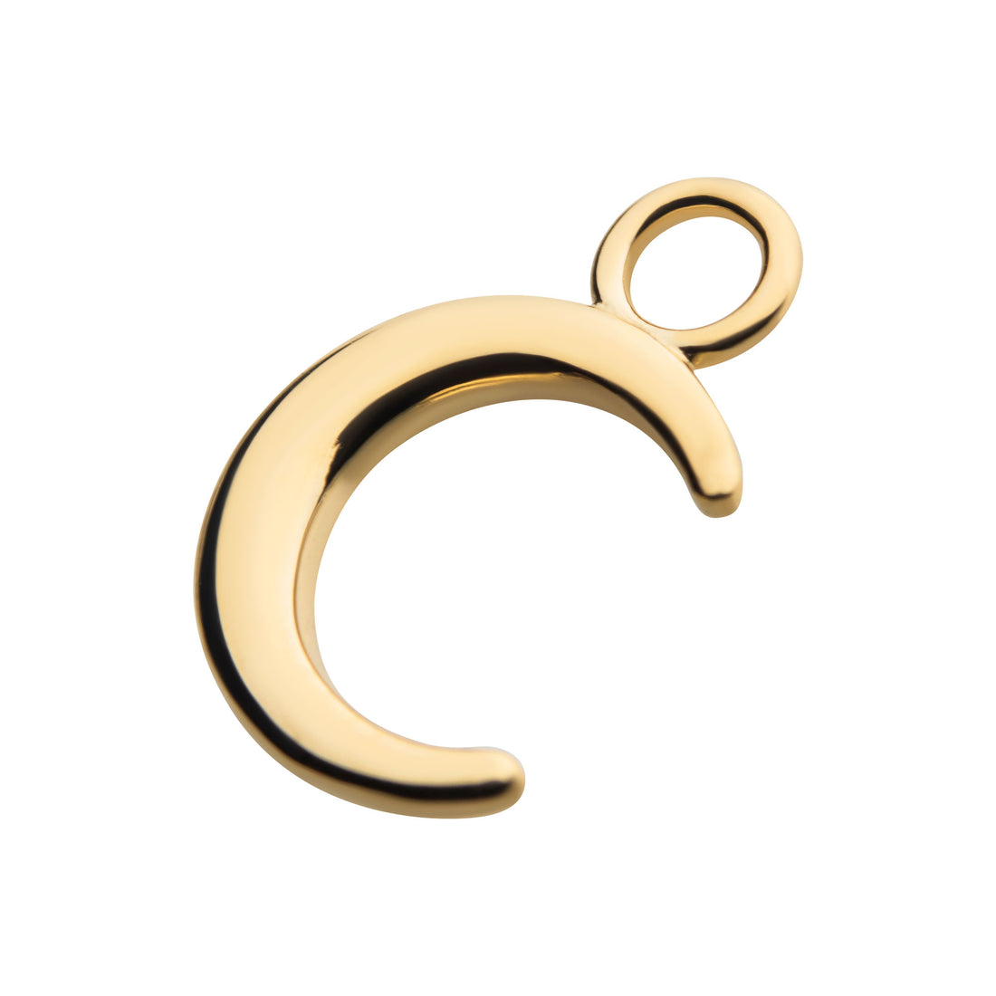 14Kt Yellow Gold Crescent Moon Charm
