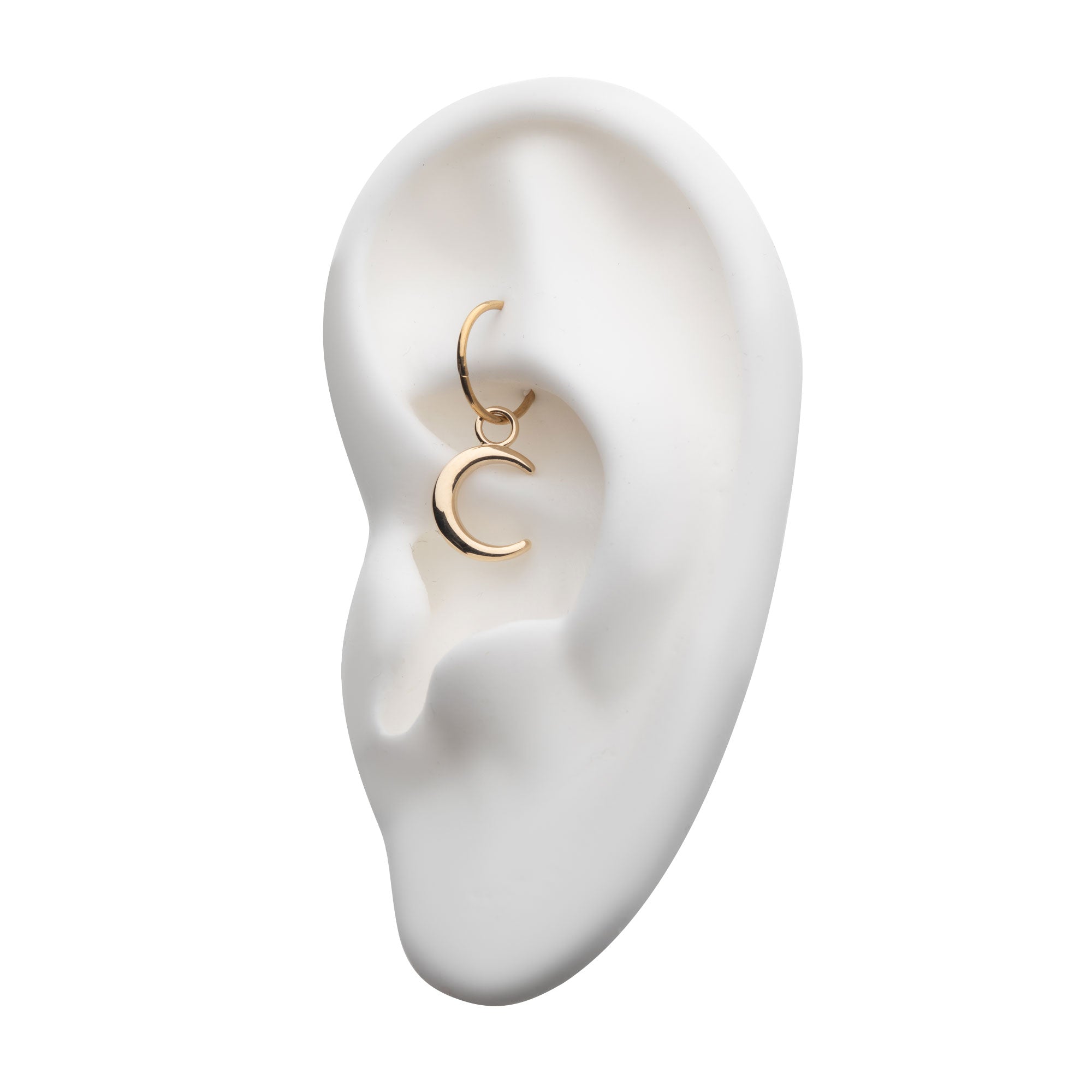 14Kt Yellow Gold Crescent Moon Charm