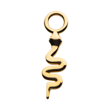 14Kt Yellow Gold Snake Charm
