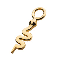 14Kt Yellow Gold Snake Charm