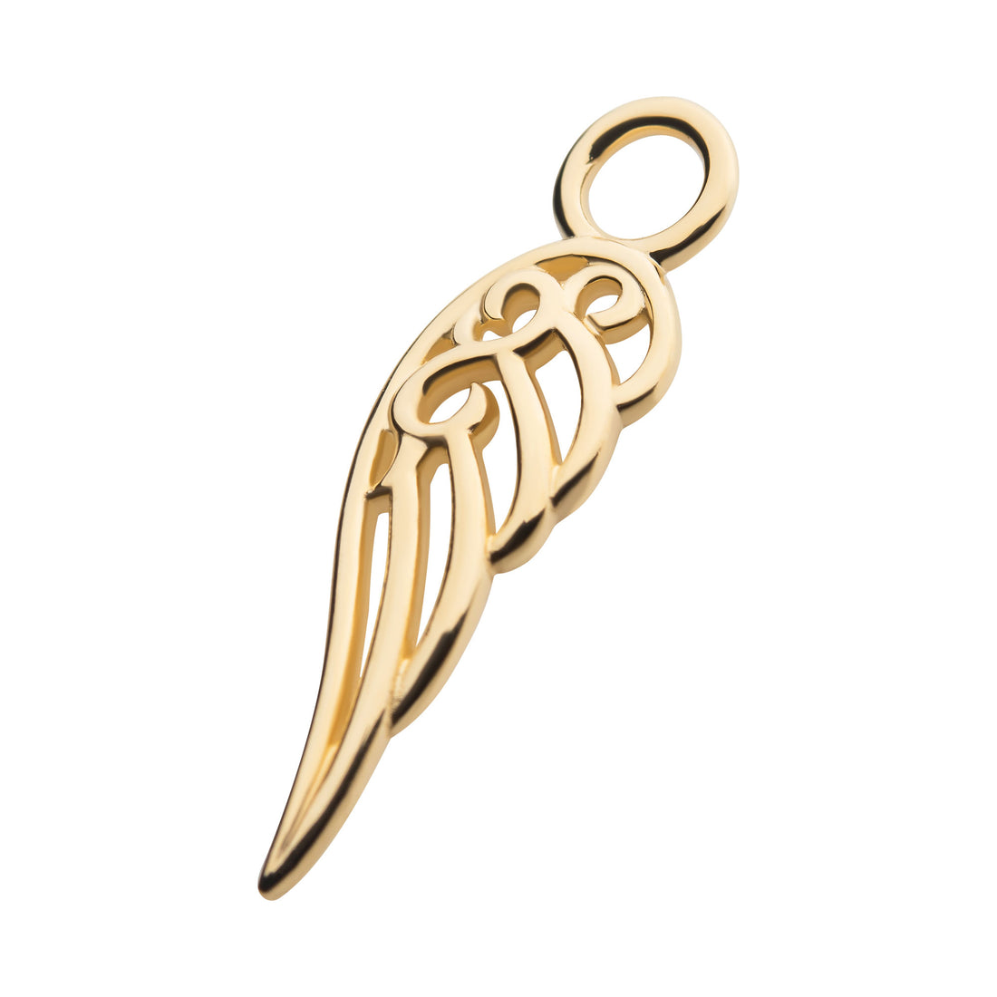 14Kt Yellow Gold Wing Charm