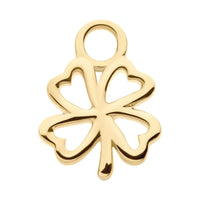 14Kt Yellow Gold 4-Leaf Clover Charm