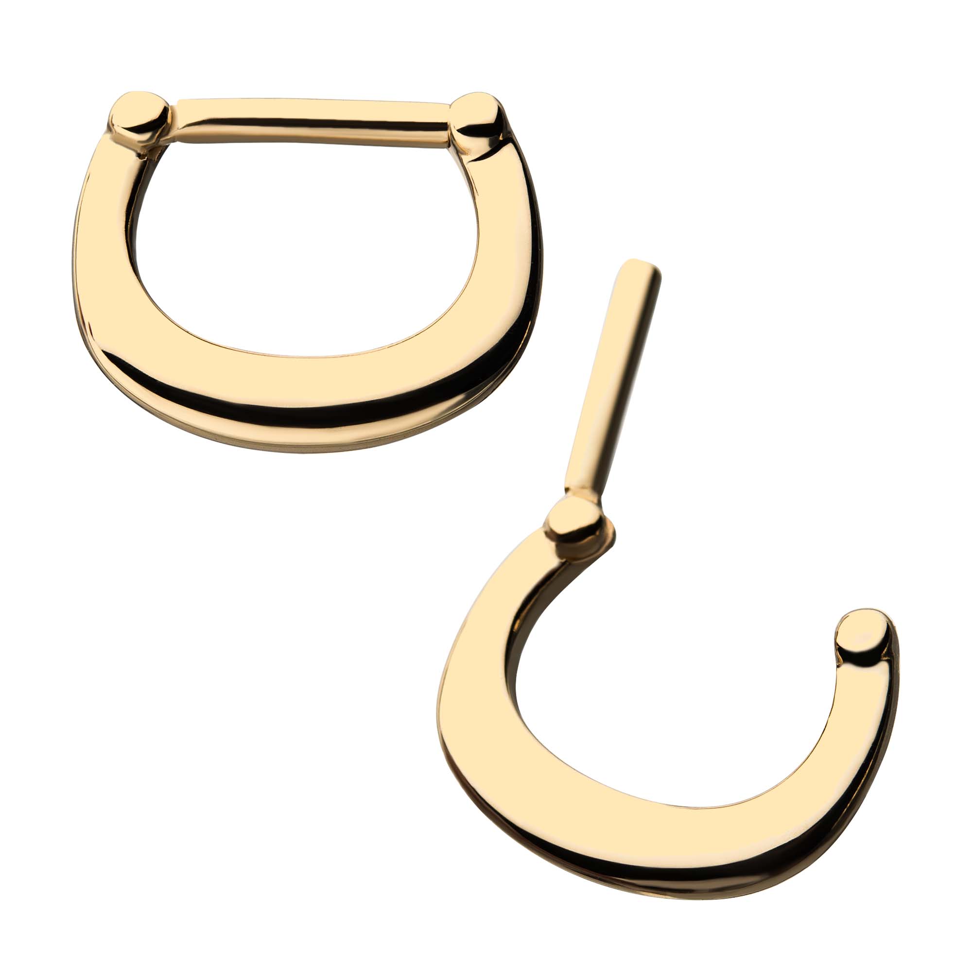 14kt Yellow Gold Septum Clicker