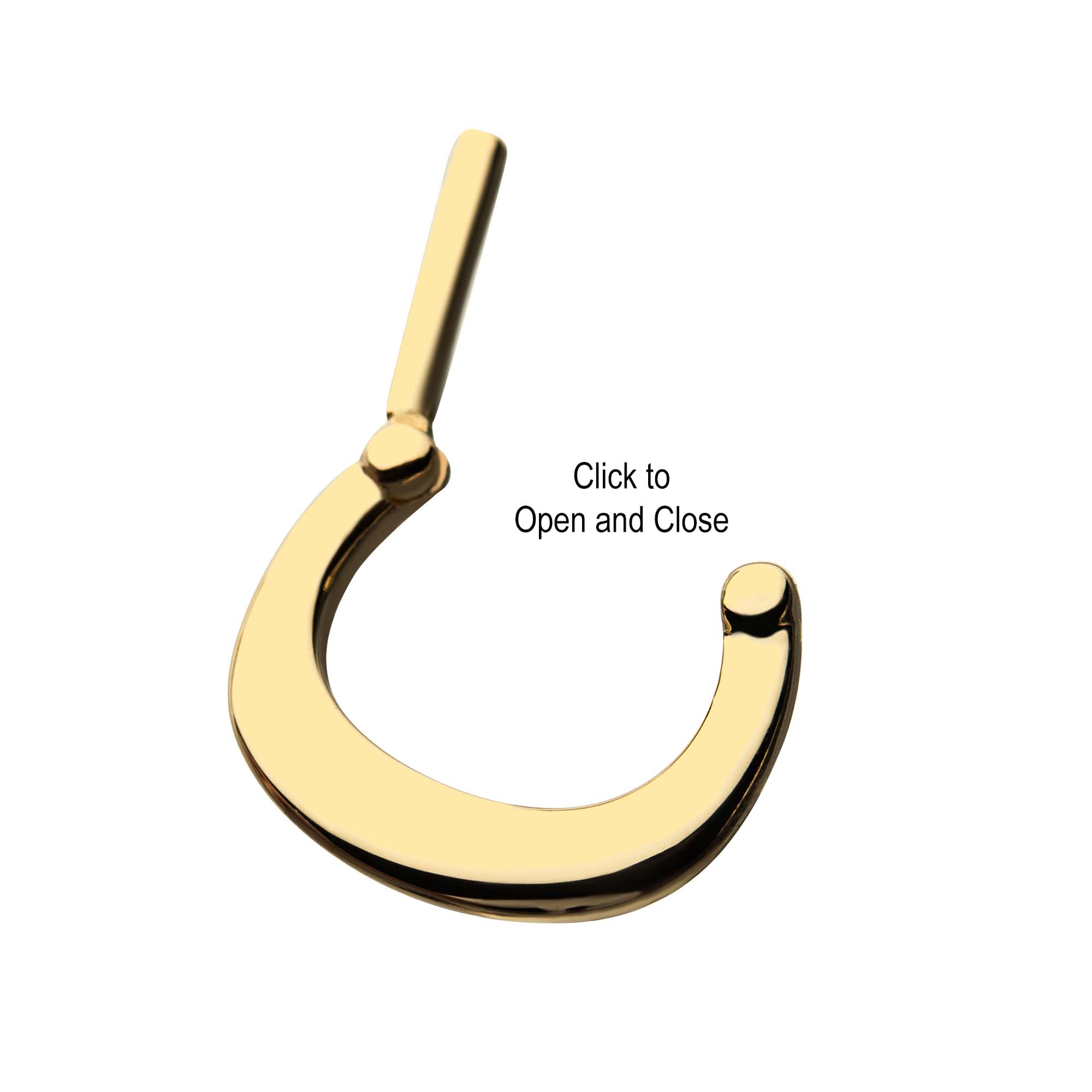 14kt Yellow Gold Septum Clicker