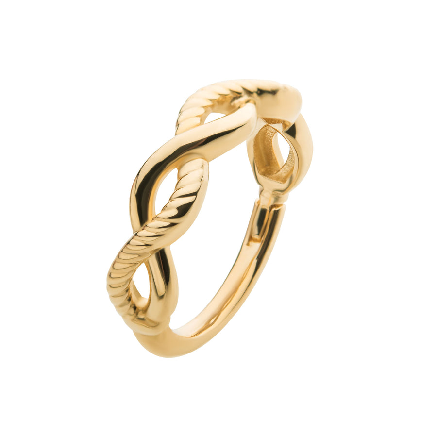 14kt Yellow Gold Double Twisted Side Facing Hinged Segment Clicker
