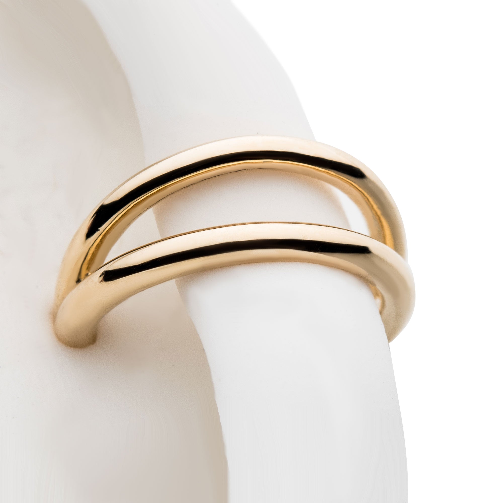 14kt Gold Fan Outer Side Facing Hinged Segment Clicker