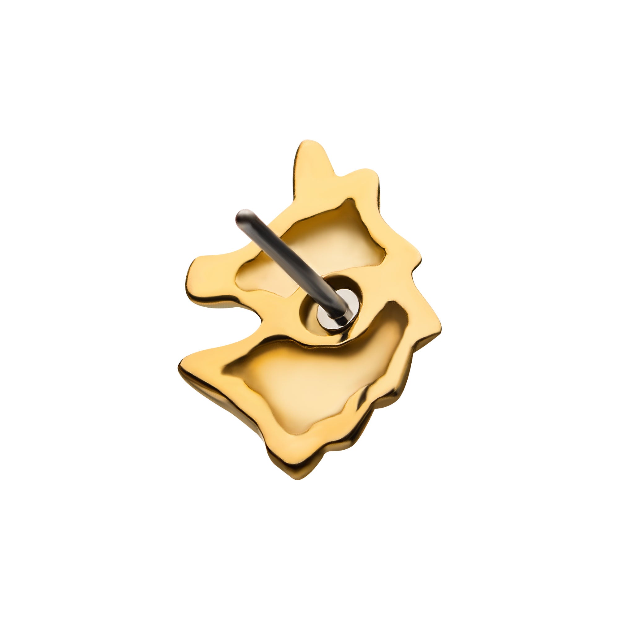 14kt Yellow Gold Threadless Unicorn Top