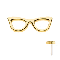 14kt Yellow Gold Threadless Eyeglasses Top