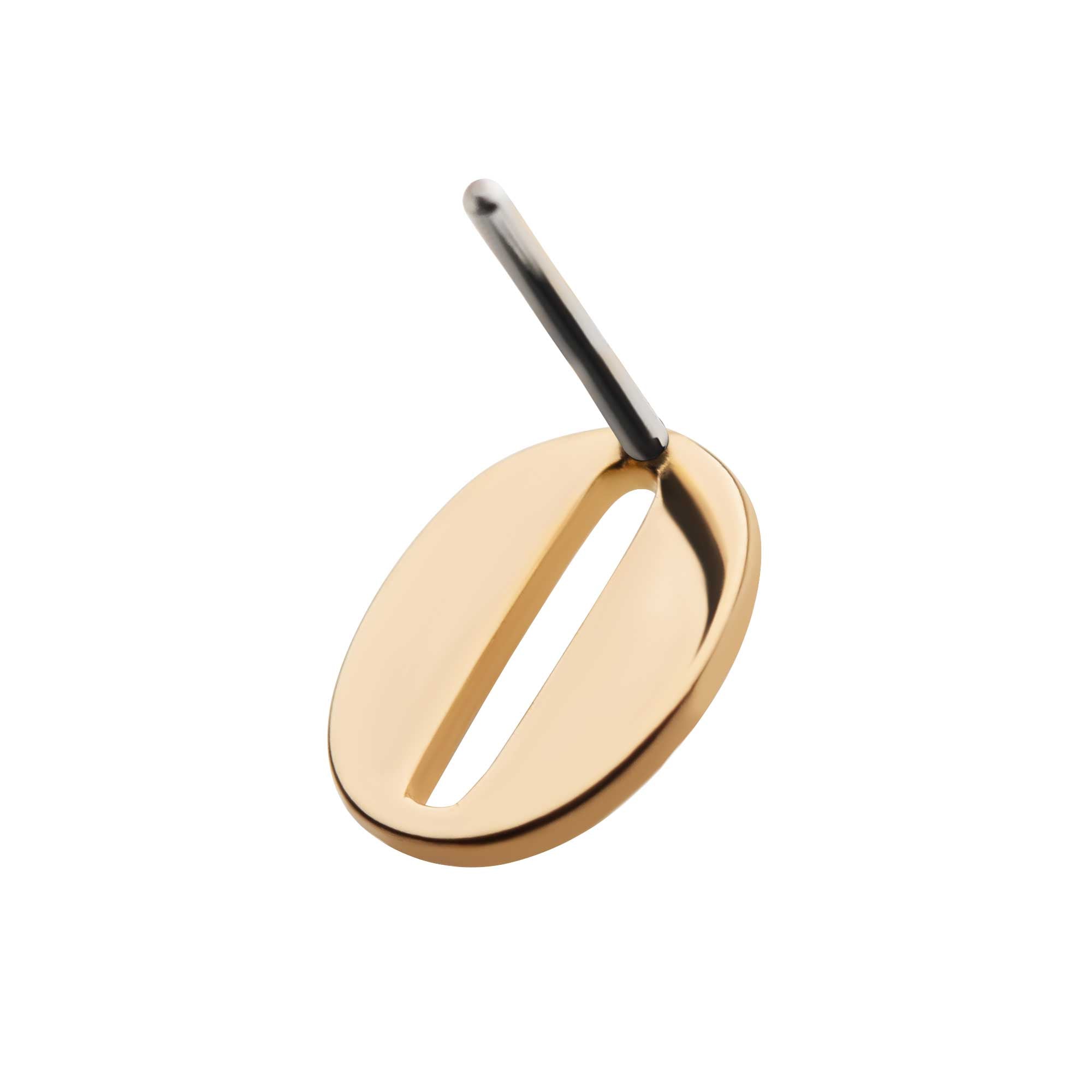 14kt Yellow Gold Threadless Number Tops