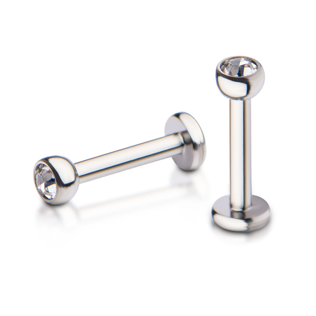 Titanium Internally Threaded Labret with 4mm Base and 3mm Ball