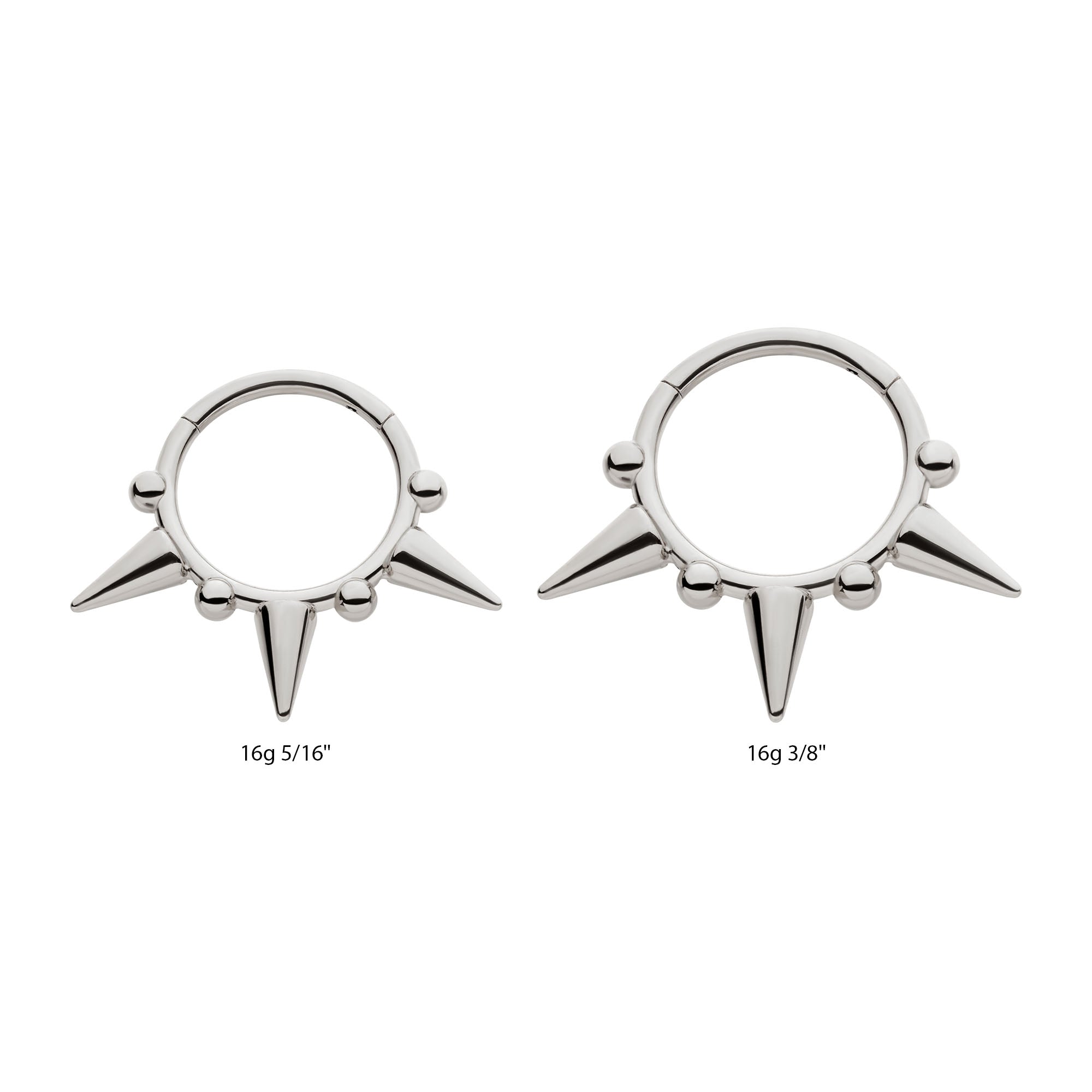 Titanium Spike Front Facing Hinged Segment Clicker