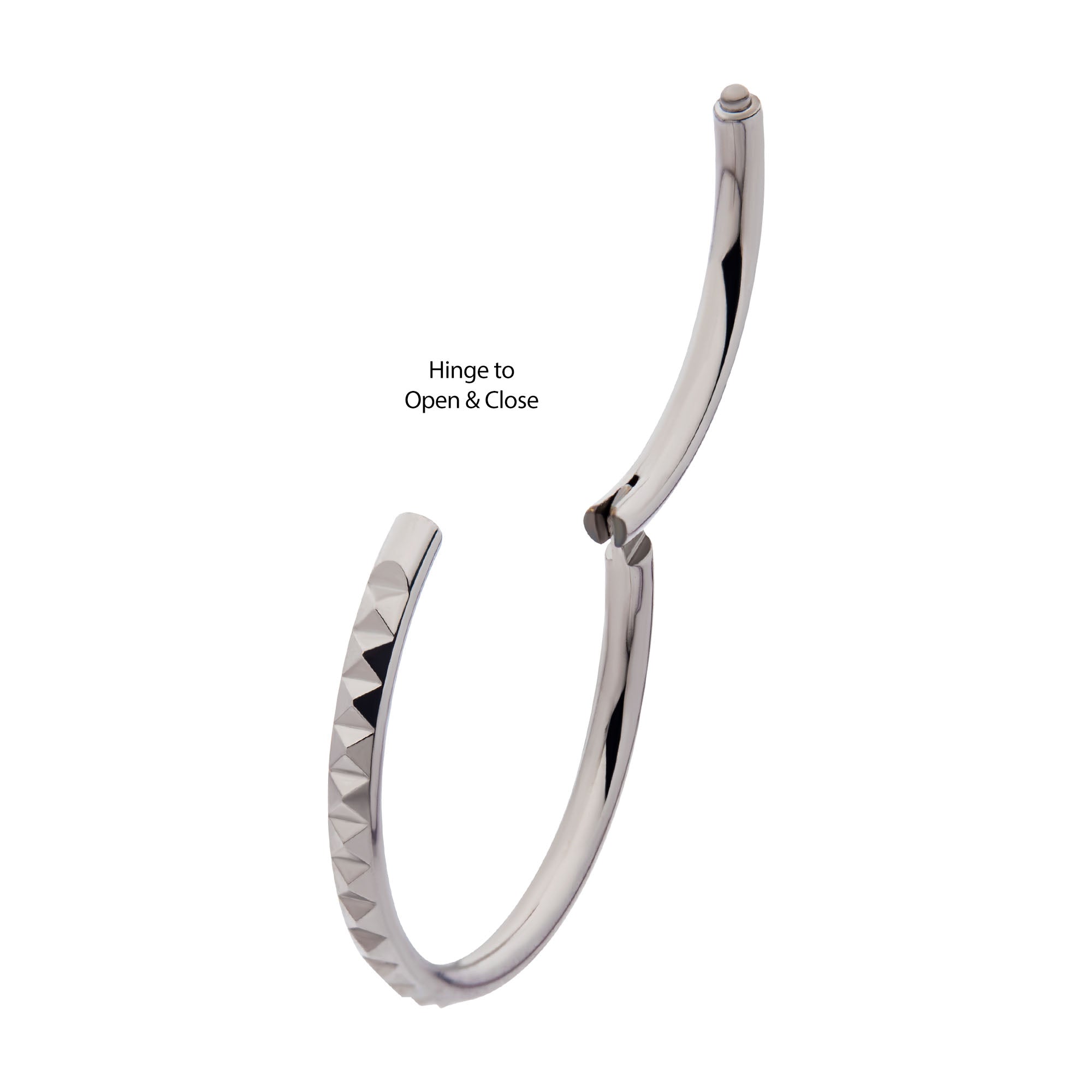 Titanium Pyramid Side Facing Hinged Segment Clicker