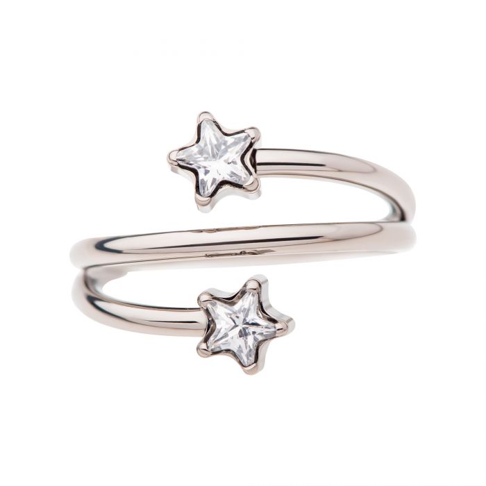 Titanium Twist Star CZ Side Facing Hinged Segment Clicker