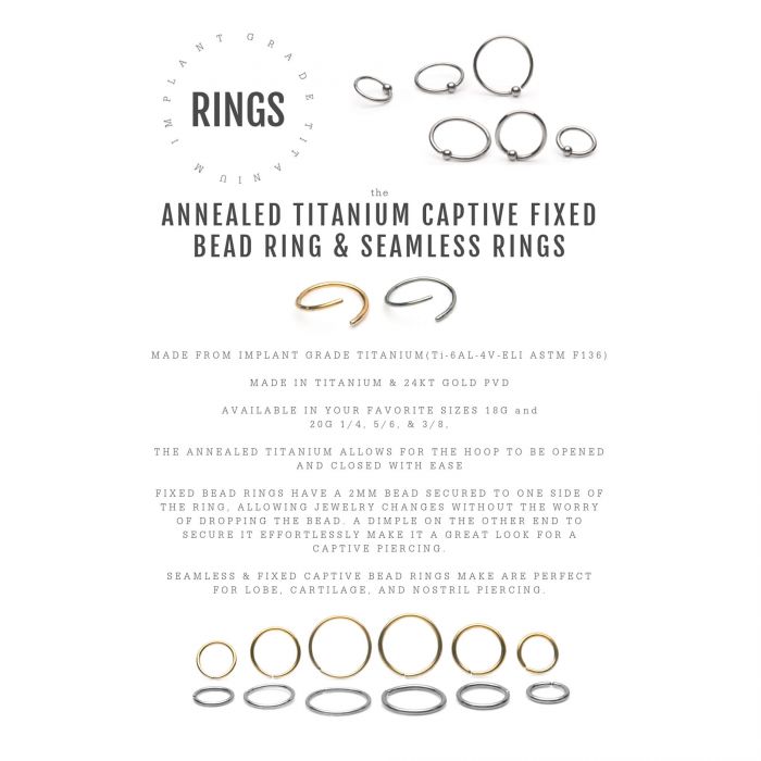 Titanium Seamless Split Ring