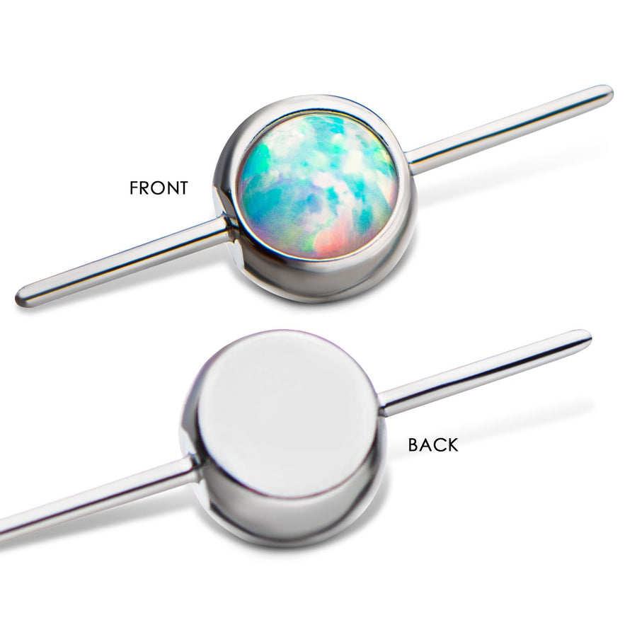 Threadless White Opal Connector